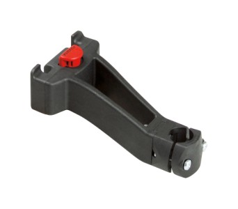 Klickfix styradapter til frempinde med Ø 22,2-25,4  mm. Materiale: glasfiberforstærket polyamid.  Maks. belastning: 5 kg. Vægt: 210 g
