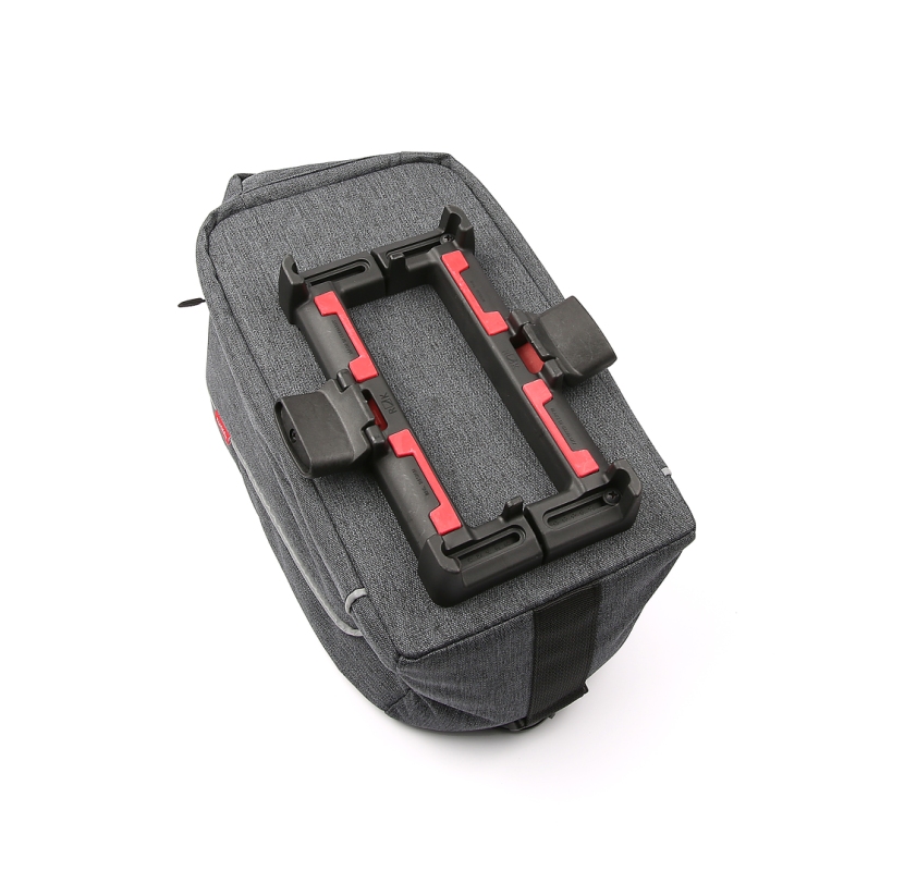 Klickfix RACKPACK SPORT Trunk bag (grå). Trunk bag til UniKlip for bagagebærer  18x37x19 cm, 769 g, 8 L, 6 kg