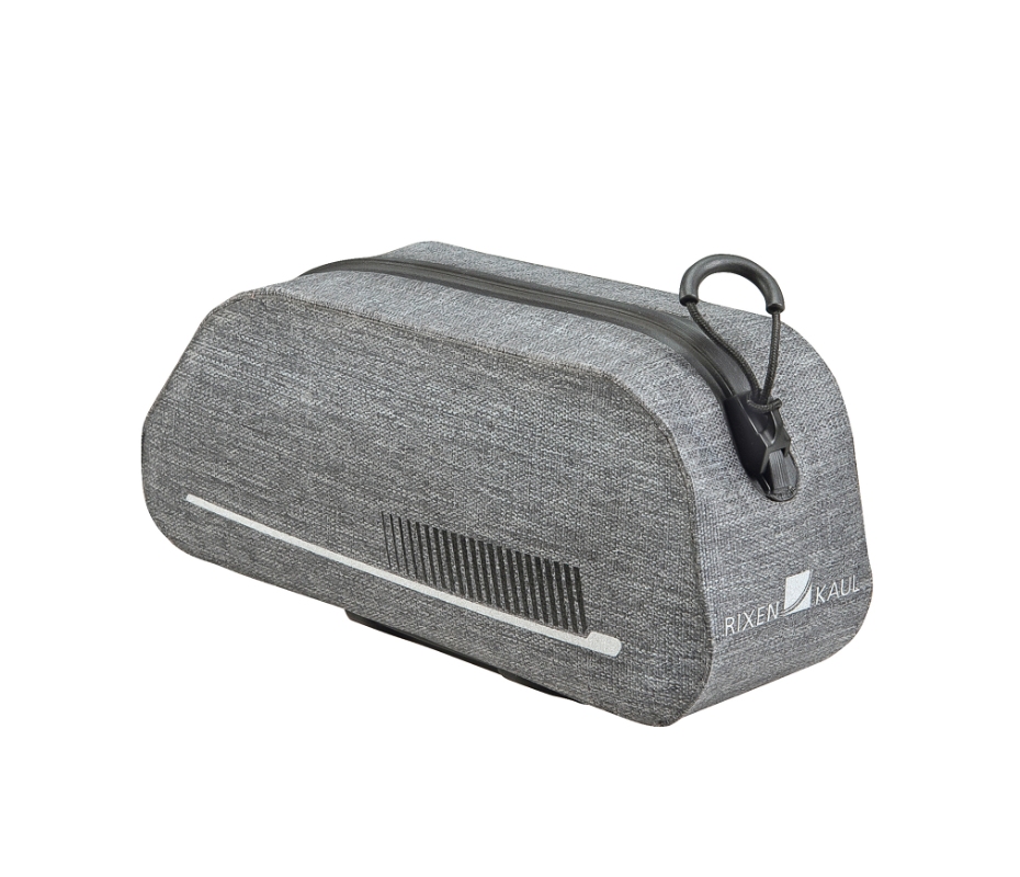 Klickfix FRAMEBAG SPORT vandtæt. Farve: grå, dimensioner: 6,5x22x10,5 cm, vægt: 180 g,  maks. bæreevne: 2 kg. Leveres Inkl. Duo adapter.