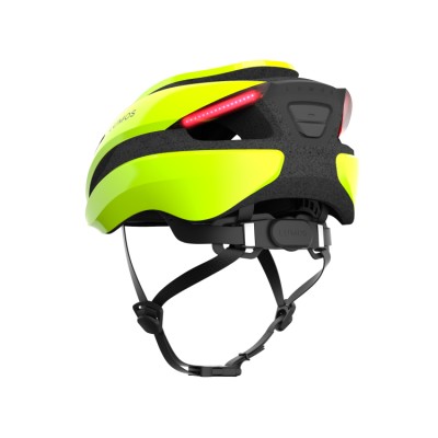 Lumos Ultra hjelm (electric lime). Str. M/L (54-61 cm). Cykelhjelm med integrerede lygter, blinklys og bremselys. 