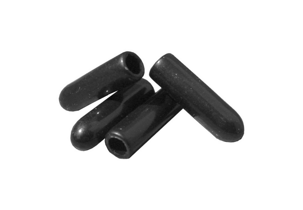 Plastickappe (sort) til skærmstivere