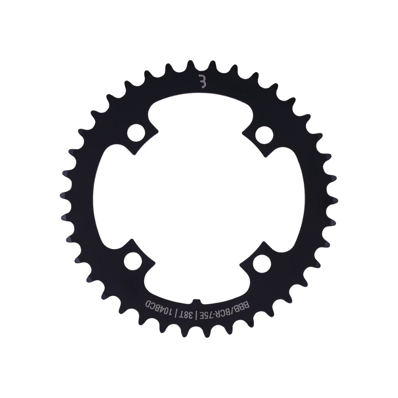 Klinge BBB E-bikeGear (sort).  38T Ø104 stål,1-12 speed BCR-75E