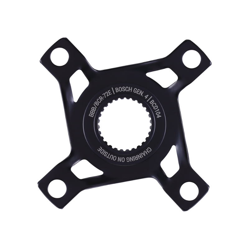 Spider BBB E-bike G 4 Bosch passer 4 arm, ø104mm, 52mm kædelinje  BCR-72E single krank, steel