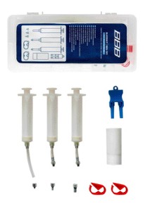 Bremseudlufterkit BBB BleedKit (BBS-101) Komplet til udluftning af hydrauliske bremsesystemer. passer til Shimano MTB, Magura, SRAM, Bengal