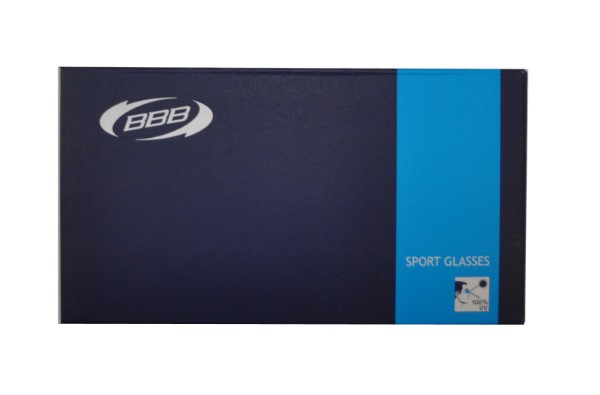 Solbrille BBB SelectOptic matsort/rød m. 3 sæt linser BSG-51 f.glas med styrke