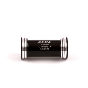 Cema Krankboks BB86-BB92 Ø24 spindel Shimano, Interlock. Diameter 41 mm. Keramiske lejer. Rammebredde: 86,5 & 92 mm.