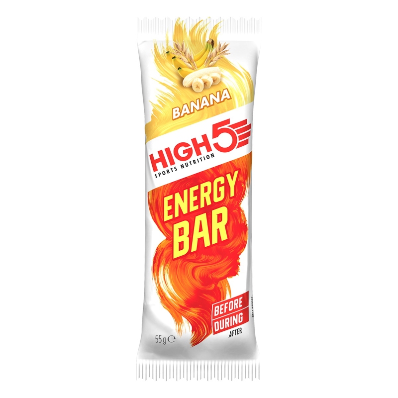 High5 EnergyBar Banana 12 stk. á 55 gr. BEGRÆNSET ANTAL - BEDST FØR:  31-10-2025