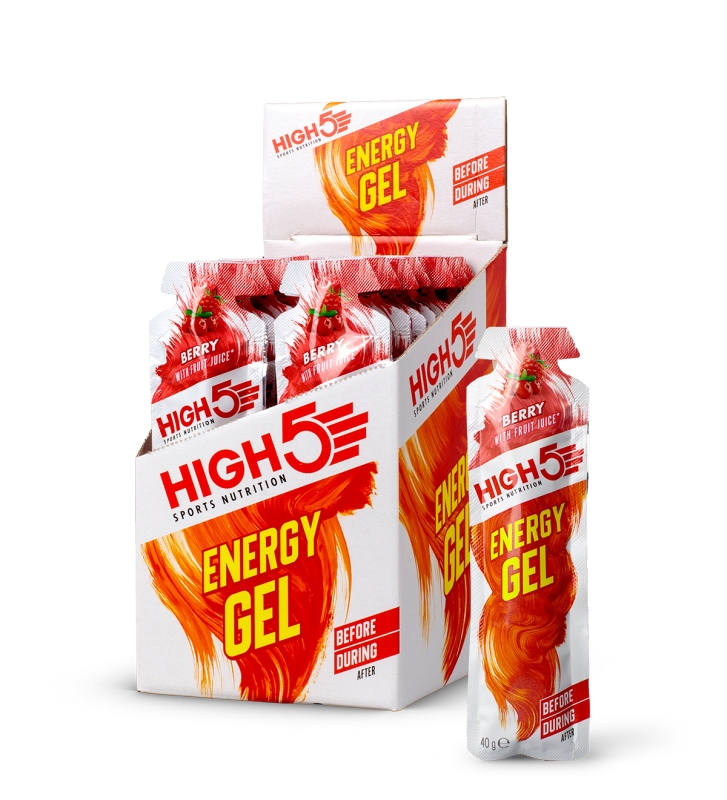 High5 Energy Gel med berry smag. 20 x 40 gr. (32 ml).