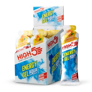 High5 Energy Gel Aqua med orange smag. 20 x 66 gr, (60 ml).