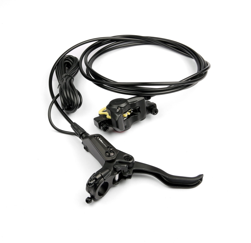 Bikepartner hydraulisk bagbremsesæt  Til cargobikes højre greb, mineralsk olie 2750mm hose, incl. Ø160mm disc