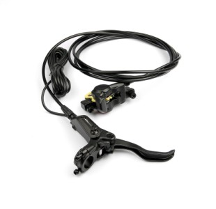 Bikepartner hydraulisk bagbremsesæt  Til cargobikes højre greb, mineralsk olie 2750mm hose, incl. Ø160mm disc