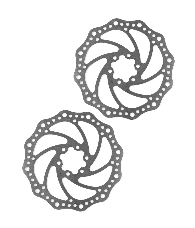 Bikepartner Twin hydraulisk bremsesæt (for) til cargocykler. Bremsegreb (højre), mineralsk olie,  1250 mm bremseslange, inkl. 2 bremsekiver ø160 mm