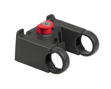 Styradapter KLICKFIX med lås. Maks. belastning 7 kg. Inkl. ø22-26 & 31,8 mm bøjler.