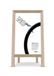 Plakat NoPsss V2 (gadesælger) 50x70cm model 18 Blå indlæg