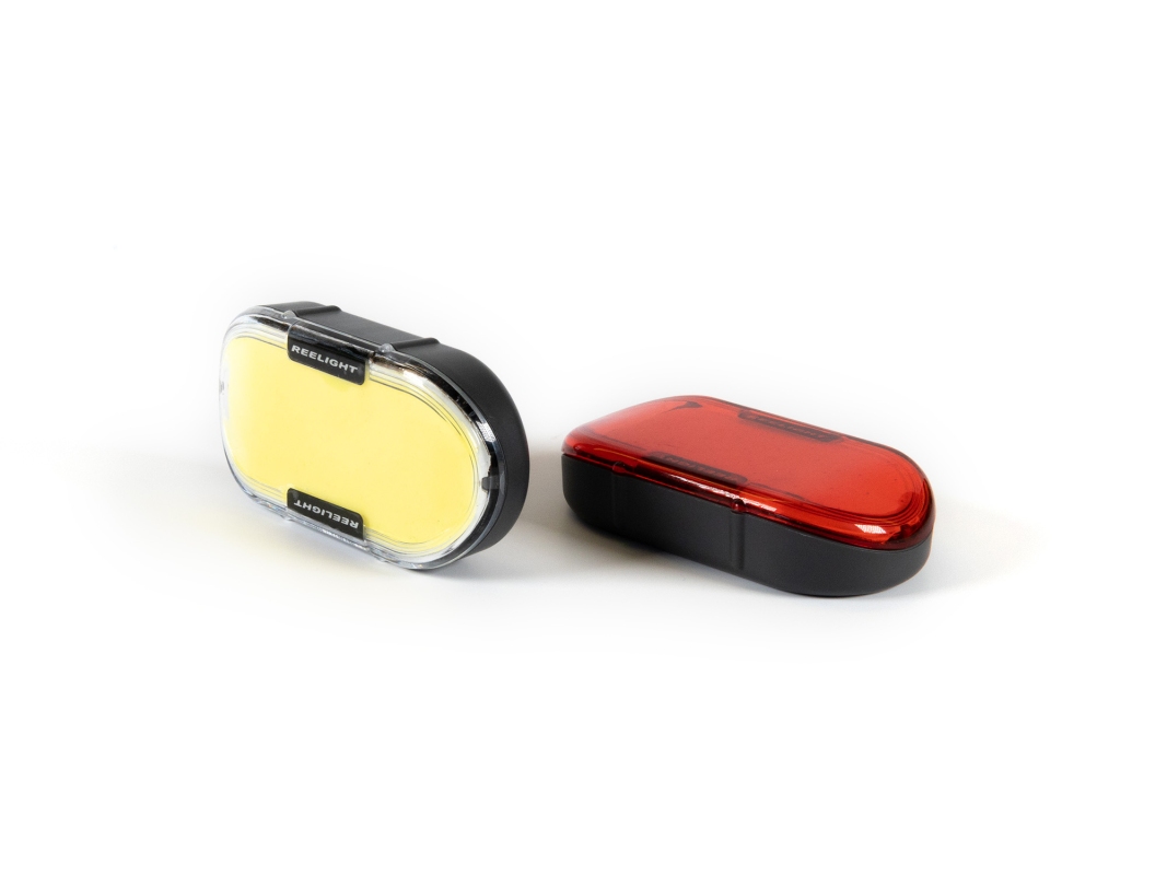 Lygtesæt Reelight GEM Light, vandtæt 6 Funktioner, op til 160/75 lumen, USB-C Genopladelig 700mAh, op til  72 timer v. 15 lumen