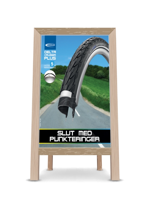 Plakat SCHWALBE Delta Cruiser Plus 2016 (gadesælger) 50x70cm